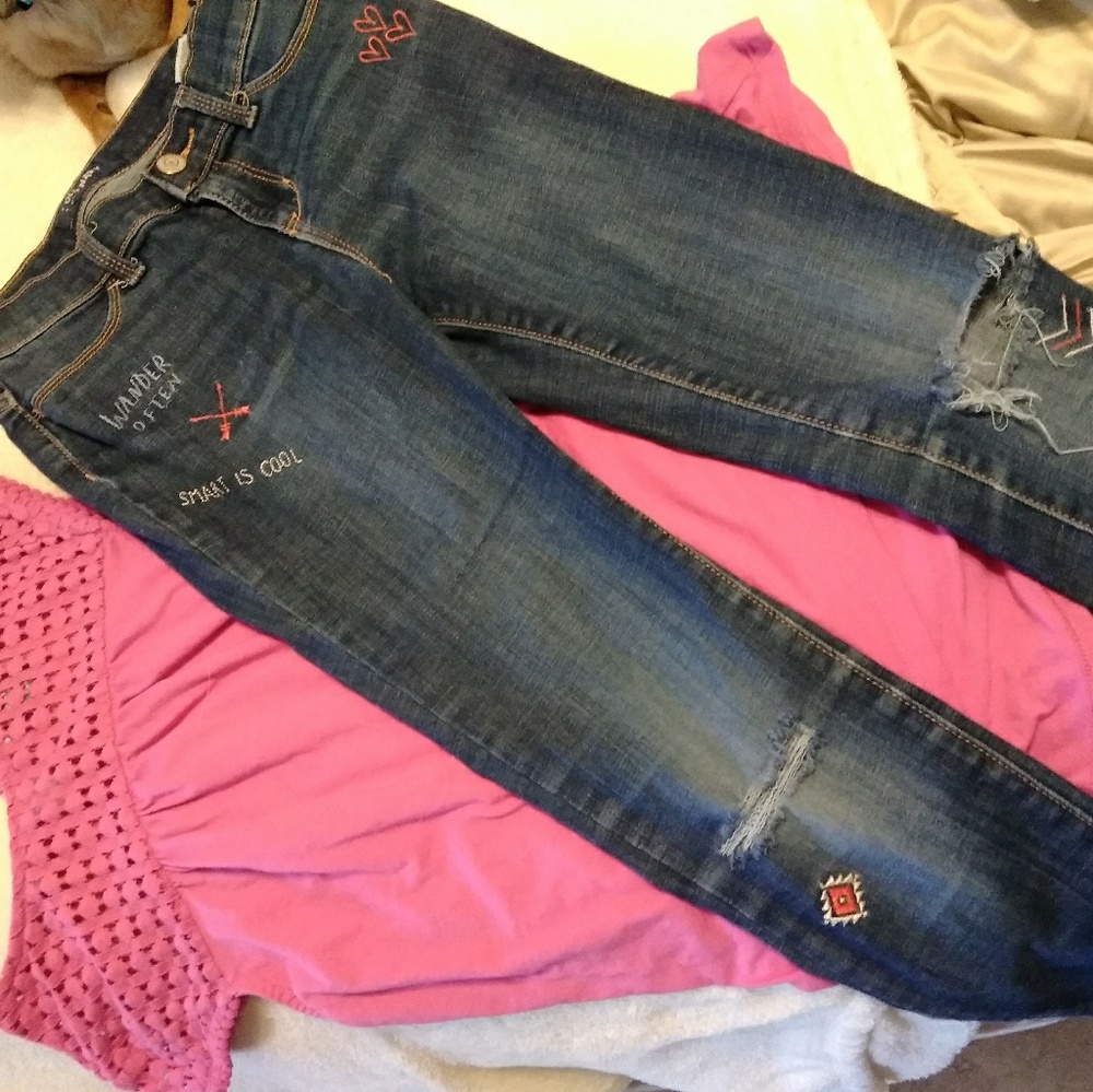 Casual Pink outfit shirt and pants from old navy.